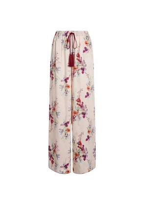 Cinq A Sept Iris floral tassel trousers - Neutrals