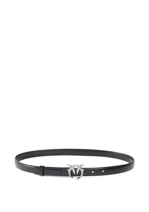 PINKO buckle lambskin belt - Black