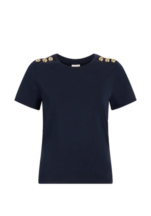 Cinq A Sept Jasper button detail jasper T-shirt - Blue
