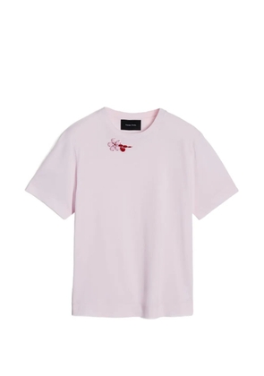 Simone Rocha flower-detail T-shirt - Pink