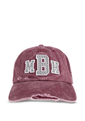 MISBHV Appliqué distressed hat - Red