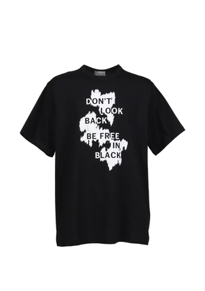 Yohji Yamamoto graphic-print T-shirt - Black