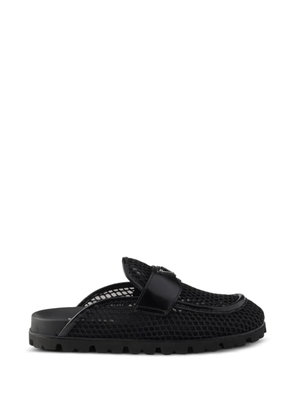 Prada triangle logo mules - Black