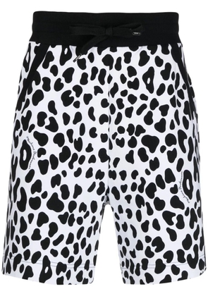 Moschino leopard print shorts - White