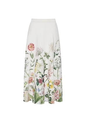 Cara Cara Tavira pleated midi skirt - White