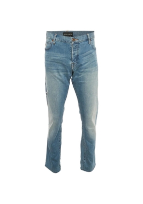 Emporio Armani Pre-Owned distressed jeans - Blue