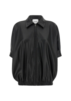 Nude Openwork zip-up jacket - Black