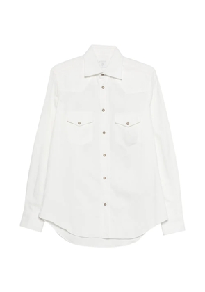 Eleventy flap pocket shirt - White