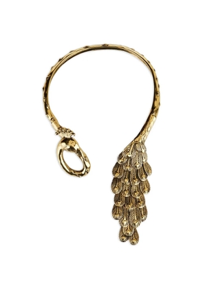 Chloé peacock feather necklace - Gold