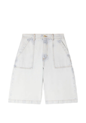SANDRO faded denim shorts - Blue