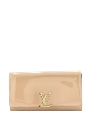 Louis Vuitton Pre-Owned small Louise patent-leather clutch bag - Neutrals