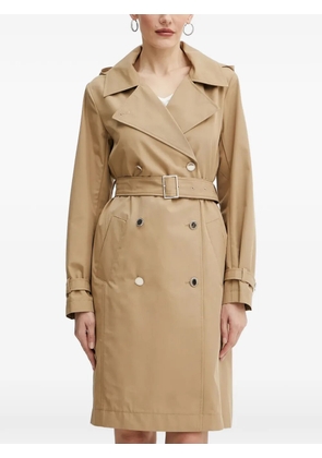 Morgan hooded belted coat - Neutrals