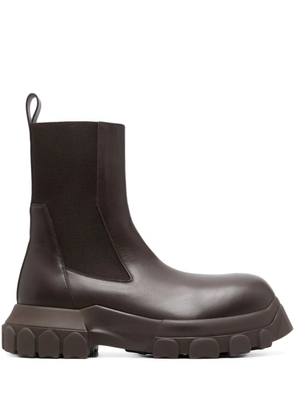 Rick Owens Edfu leather track boots - Brown