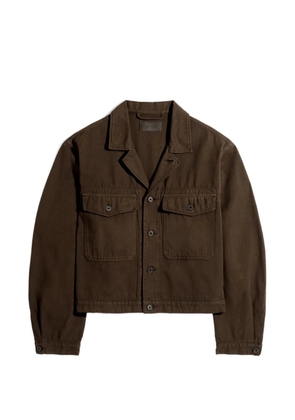 LEMAIRE flap-pocket trucker jacket - Brown