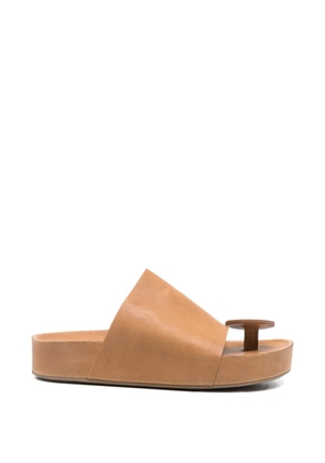 Uma Wang open-toe leather sandals - Brown