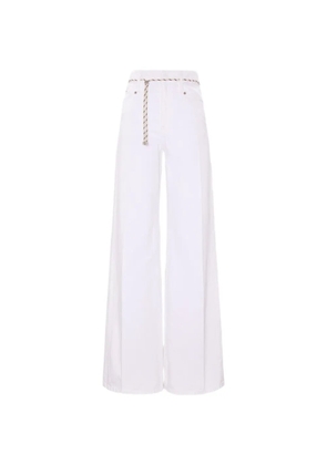 Dorothee Schumacher Denim Attraction rope belt denim jeans - White