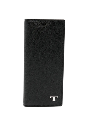 Tod's logo-detail leather wallet - Black