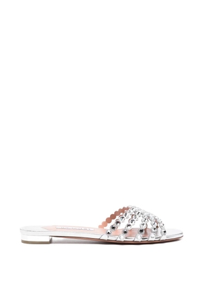 Aquazzura Tequila embellished sandals - Silver