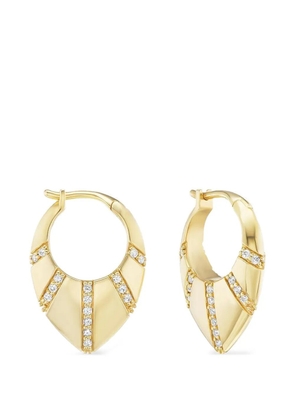 Sorellina diamond huggies earrings - Gold