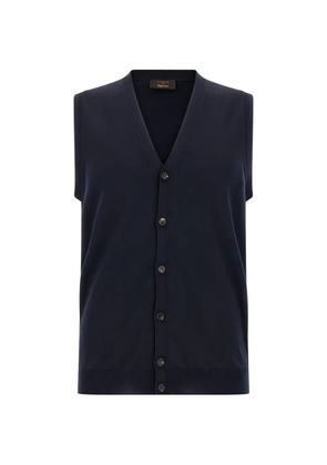 slowear button-front knitted vest - Blue
