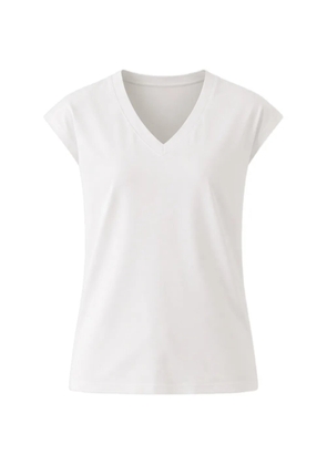PATRICK ASSARAF V-neck cotton T-shirt - White