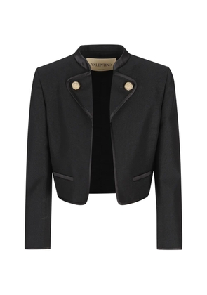 Valentino Garavani button-embellished cropped jacket - Black