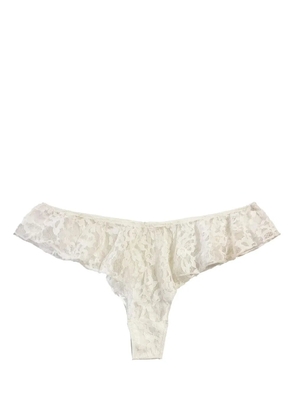 Fleur Du Mal Venus Flutter lace panty - Neutrals