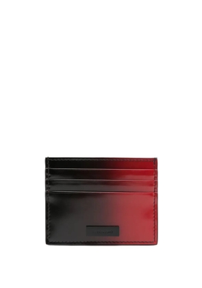 Ferragamo ombré-effect leather card holder - Red