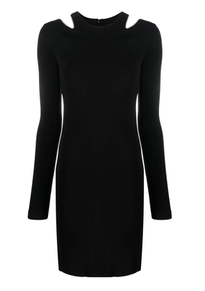 Just Cavalli crystal-embellished minidress - Black