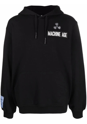 MCQ patch-detail cotton hoodie - Black