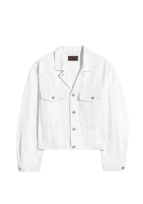LEMAIRE buttoned trucker jacket - White