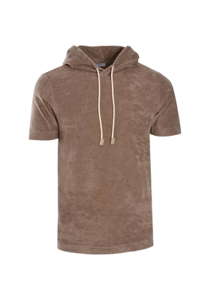 Gran Sasso short-sleeve hoodie - Brown