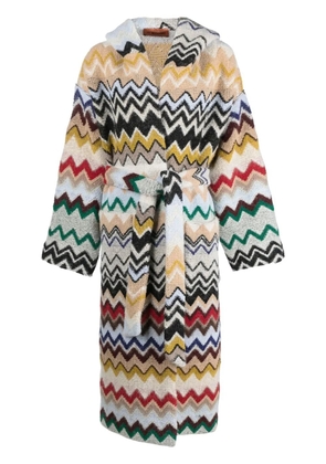 Missoni zig-zag belted cardigan - Neutrals