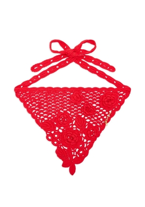 GANNI floral tie headband - Red