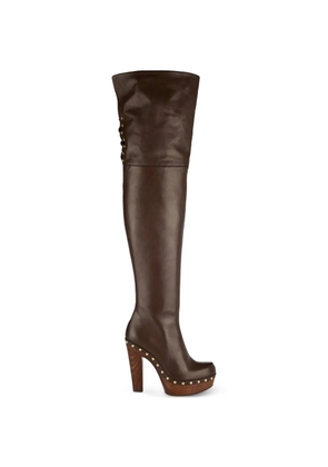Chloé Lola studded boots - Brown