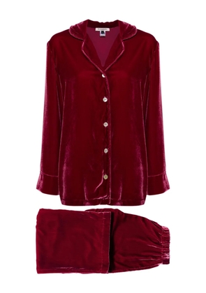 Gilda & Pearl Frankly My Dear velvet pyjamas - Red