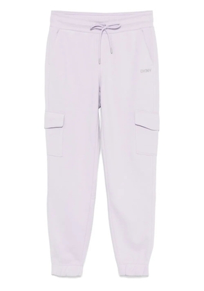 DKNY studded-logo track pants - Purple