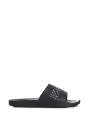 Just Cavalli logo-print slides - Black