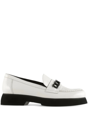 Hogl Cecil chain-embellished loafers - White