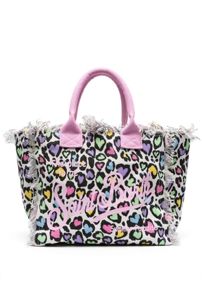 MC2 Saint Barth Vanity canvas beach bag - White