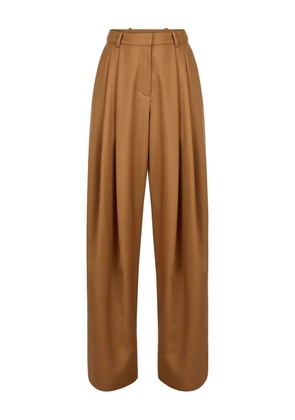 Nina Ricci pleated wool trousers - Brown