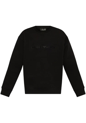 Emporio Armani logo sweater - Black