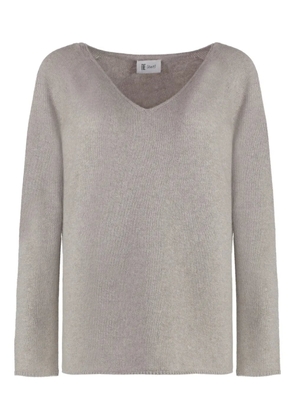THE (Alphabet) V-neck sweater - Grey