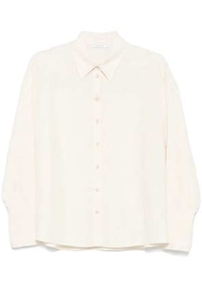 Patrizia Pepe logo-patch shirt - Neutrals