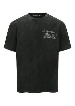 Andersson Bell Pigment Sun graphic-print T-shirt - Black