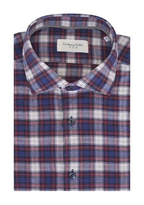 Tintoria Mattei checked shirt - Blue