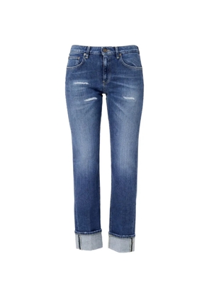 DONDUP distressed cropped jeans - Blue