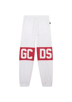 GCDS logo-band track pants - White