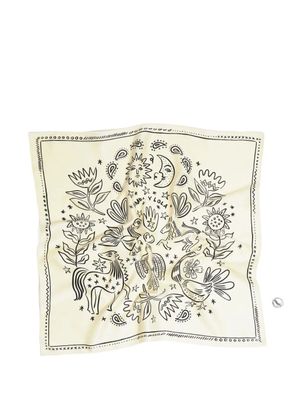 Bimba y Lola scarf bag charm - Neutrals