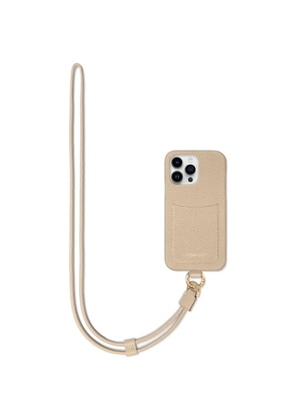 MAISON de SABRÉ Sling leather iPhone 14 Pro phone case - Neutrals